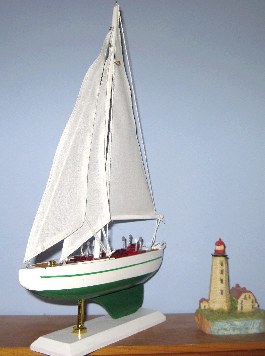 Wooden Ship Model- Deep Shoal SLOOP Sailboatbig 14