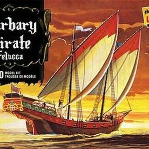 USA made BARBARY PIRATES Ship Model Kit 1/250 scale 5&quot; Long  Sealed Box
