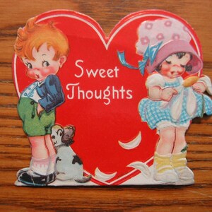 Incredible Collection of 1920s VALENTINES ~#6 &quot;Sweet Thoughts&quot;