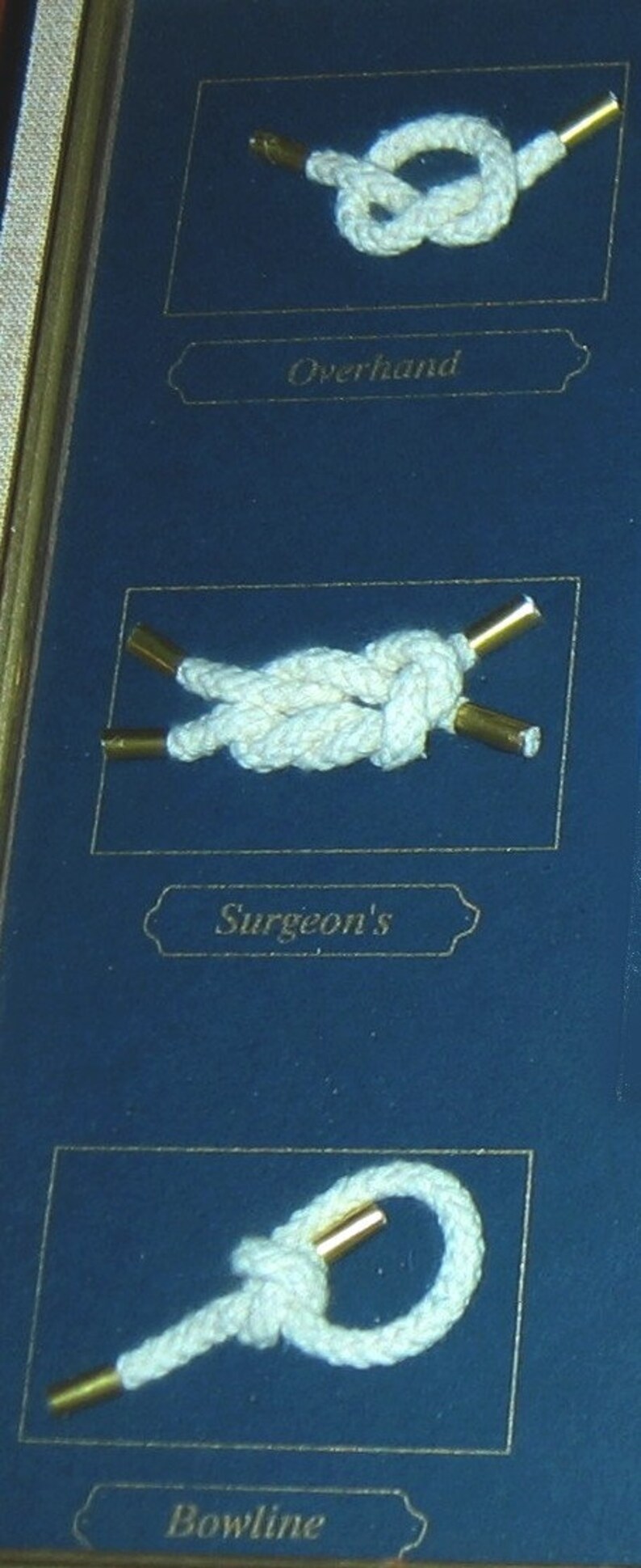 Large Ship Sailor Knots Framed Display in Shadow Box W/colored Etsy UK