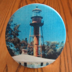BRAZOS RIVER Lighthouse Plaque, TEXAS (Fallen Lighthouse)