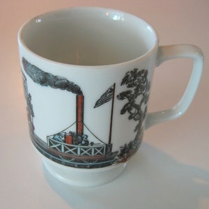 Coffee/Tea Mug of the earliest Steam LOCOMOTIVE EXCURSION TRAIN
