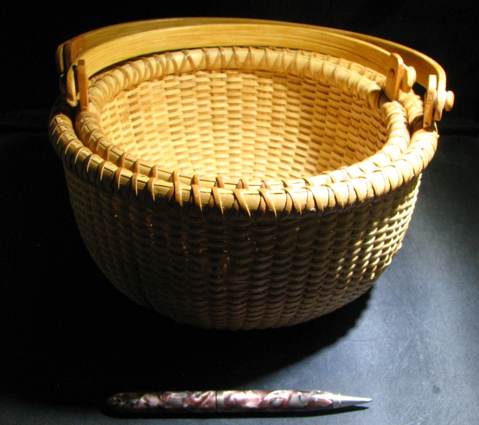 Vintage Nantucket Basket Bag - Etsy Canada