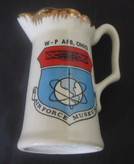 Mini Porcelain Pitcher from Wright-Patterson Air … - image 2