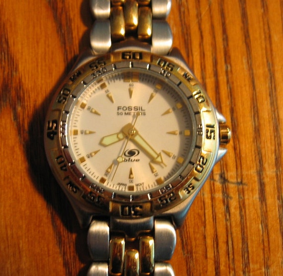 fossil blue divers watch