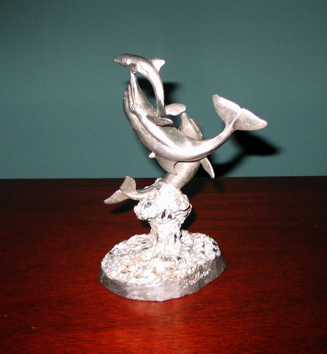 Pewter dolphin figurine - Etsy 日本