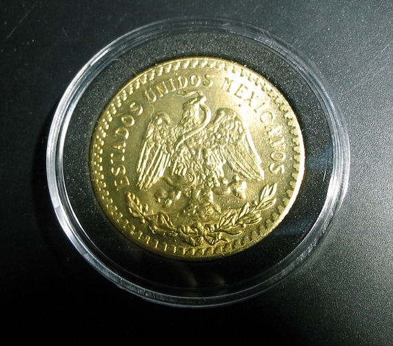 1939年 1943年 メキシコ セット 1ペソ, 20, 50センタボ 1943 MEXICO 50 PESOS Gold Coin Tribute Replica in Capsule- Rare