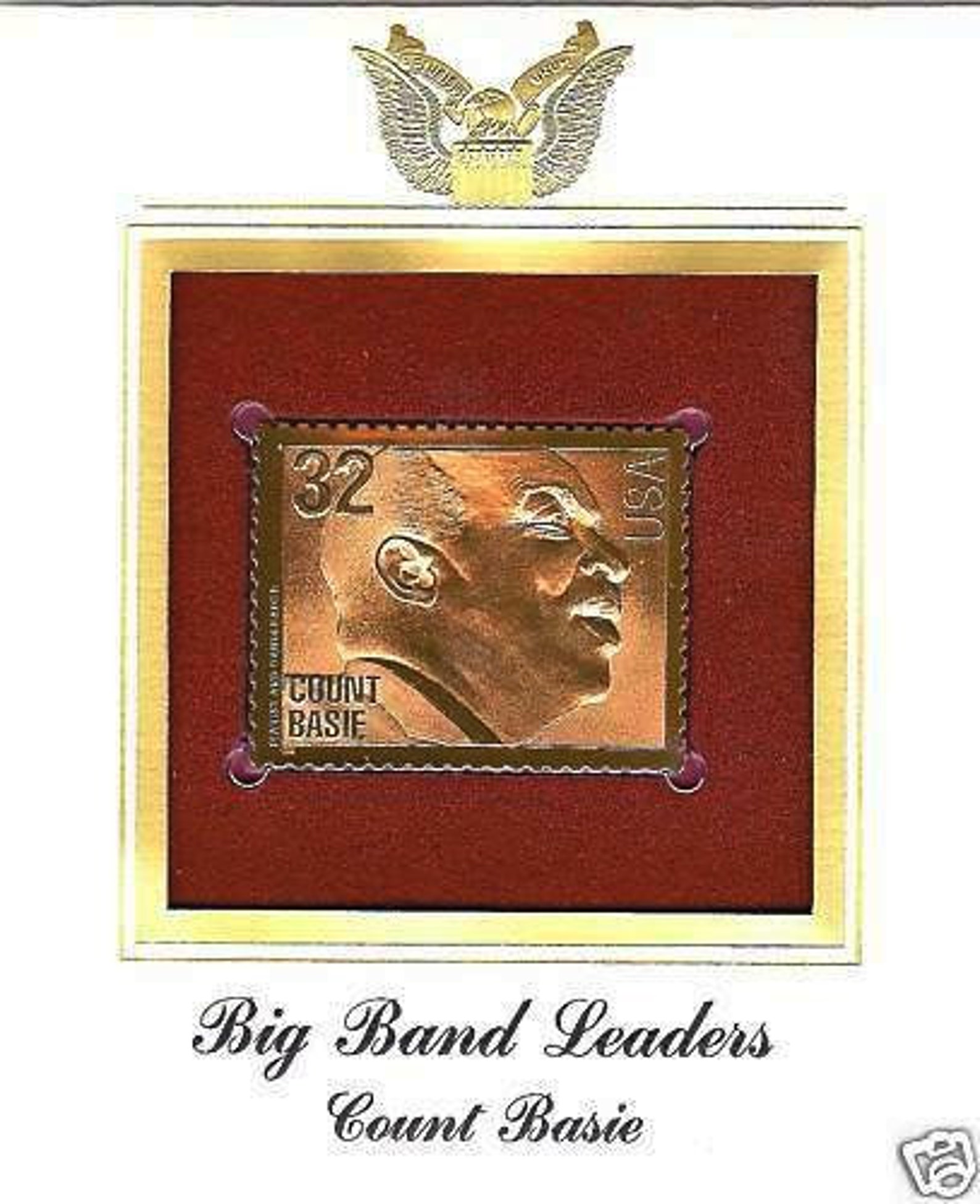 22 Karat Gold COUNT BASIE Stamp FDC 1996 Kid from Red Bank Etsy