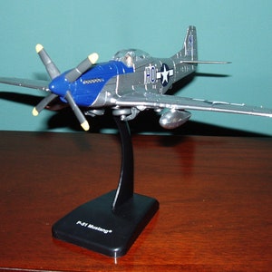 P-51 Mustang WW2 Fighter Airplane - Can be displayed 3 Ways. Assembled. Added Bonus!