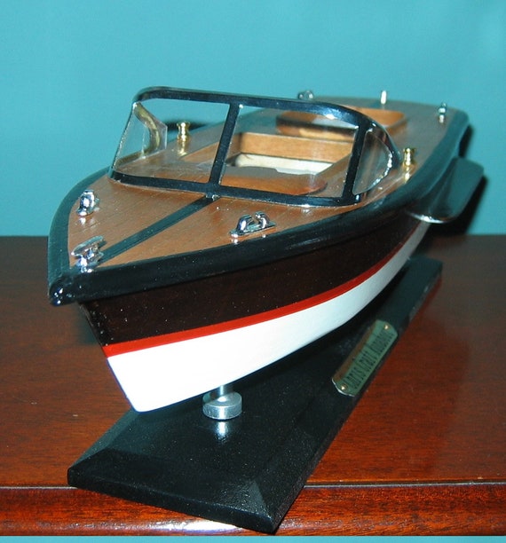 typist Aangenaam kennis te maken staking Houten Boot Model Chris Craft MAHOGANY Runabout SPEED BOAT - Etsy België