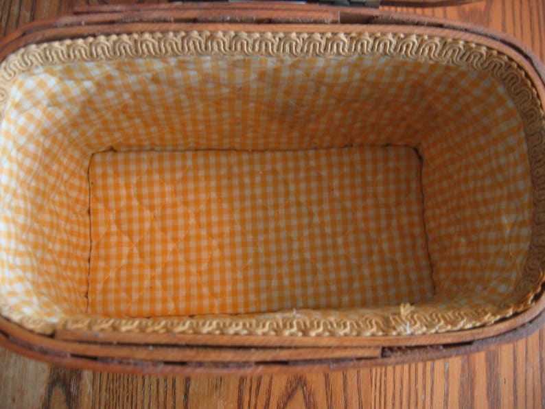 Vintage Basketville Putney Vermont Lidded Basket W/original Etsy