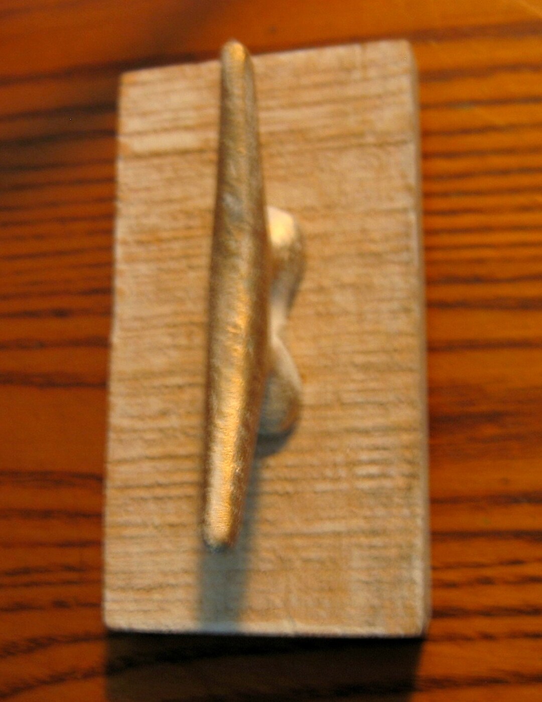 Boat Cleat Wall Hook Cast Metal Wall Hanging W/wood Base 5 Tall Etsy