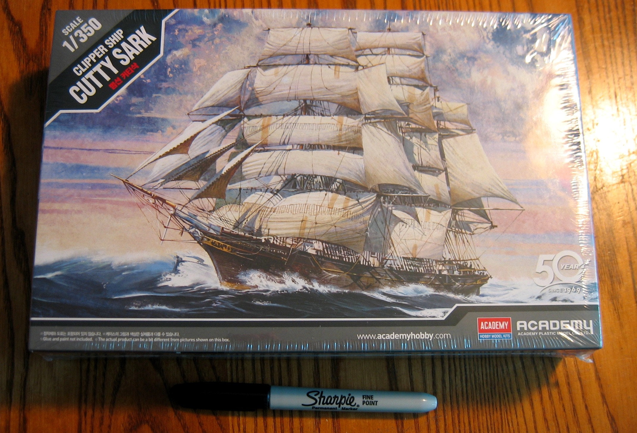 ACADEMY Tea Clipper CUTTY SARK Model Kit 1/350 Scale 10