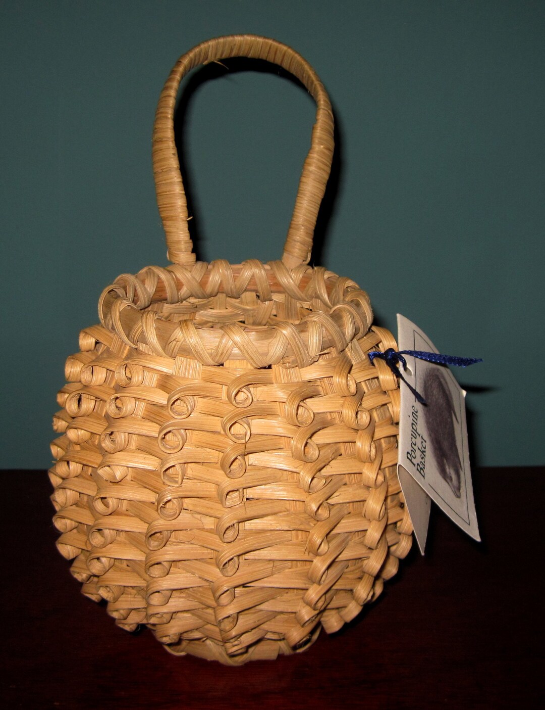 PORCUPINE CURL BASKET Hancock Baskets New Hampshire Vintage Etsy