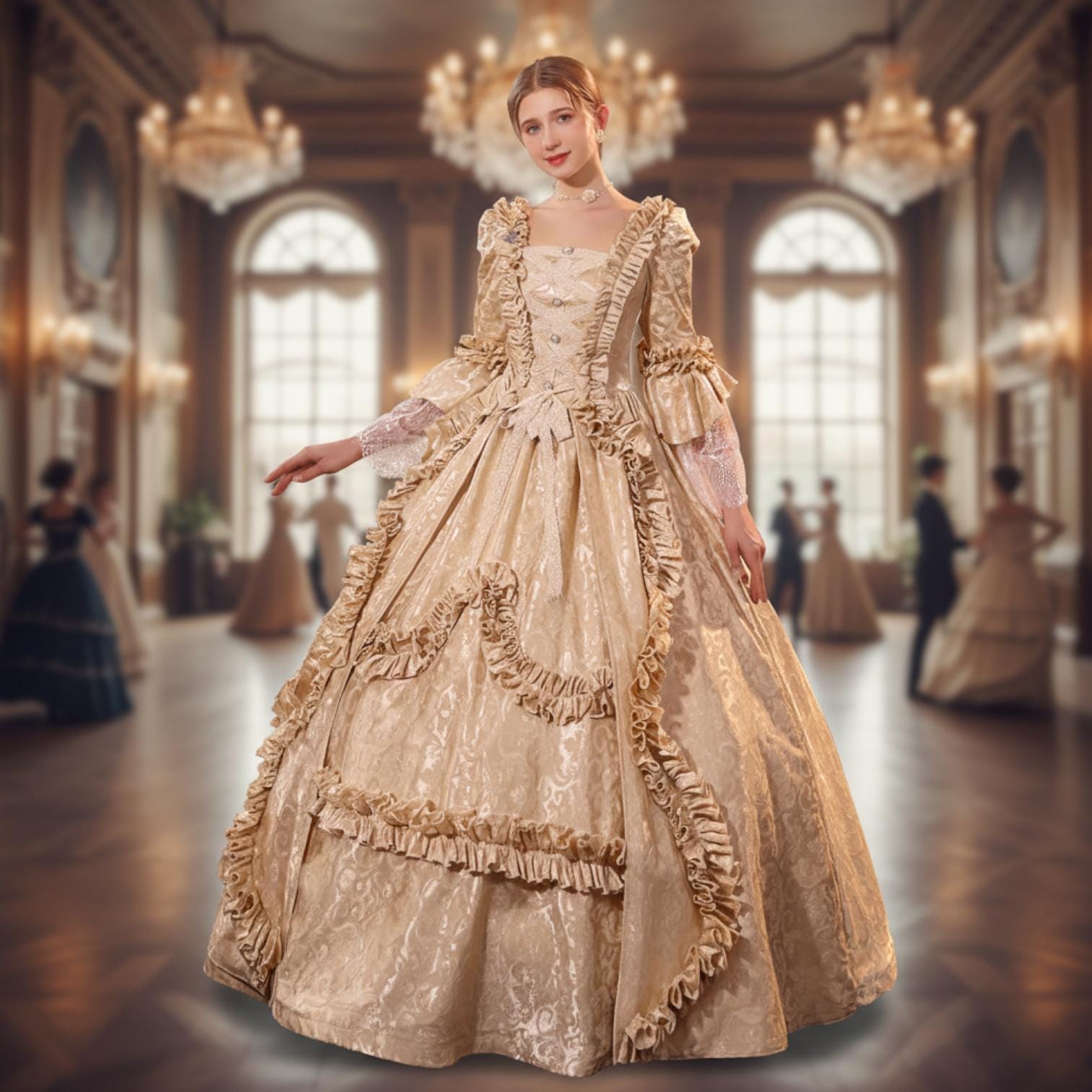 chinese dress ladies Charlotte & George Lace Collar Dress main image 1