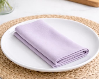 Servilletas de tela minimalistas 100% algodón, suaves y reutilizables para la mesa.