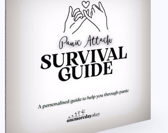 Digitale paniekaanval overlevingsgids: ondersteuning voor geestelijke gezondheid: hoe snel te kalmeren, dagboek geestelijke gezondheid, ondersteuning bij angst, zakformaat