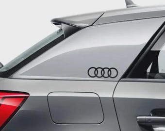 Audi Rings Emblem Stickers for Cars | Window Door Vinyl Decals