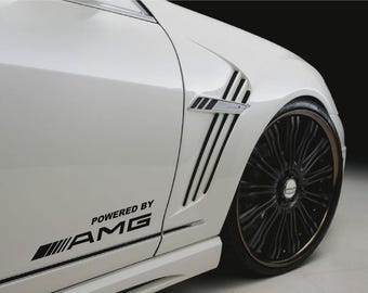 Adhesivo adhesivo AMG para Mercedes Benz (28 cm, par)