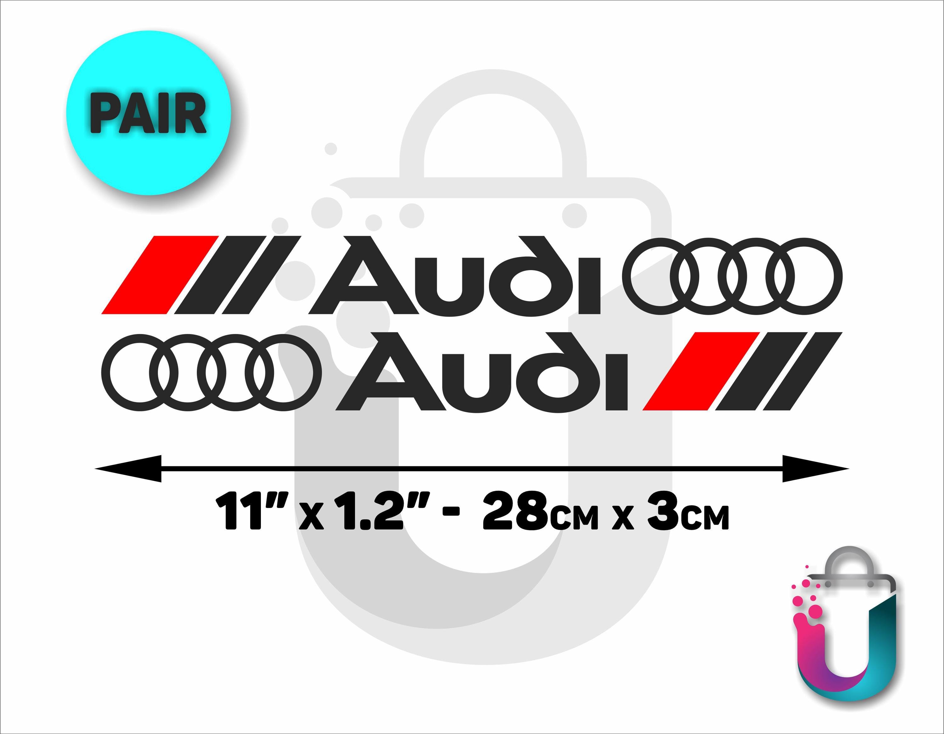 Audi Racing Vinyl Decal – Motorsport Car Styling (11 Inch, Set of 2) - Etsy