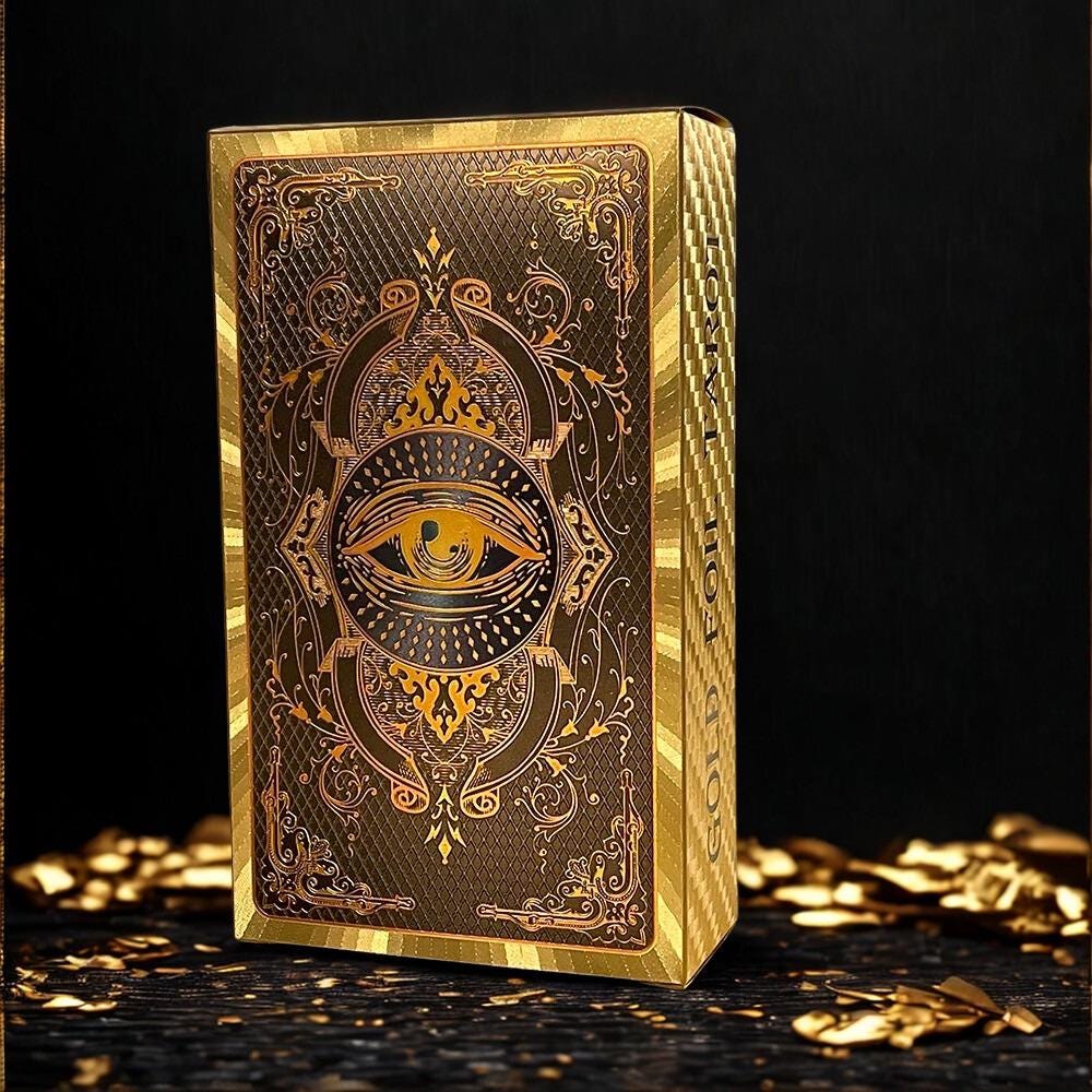 ゴールドが豪華で美しい！バロックタロット Gold foil tarot deck - Etsy 日本