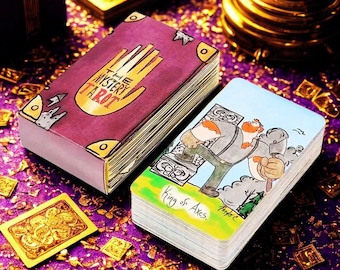Deck de tarot inspiré de Gravity Falls : 78 cartes mystère, sorcière débutante divinatoire