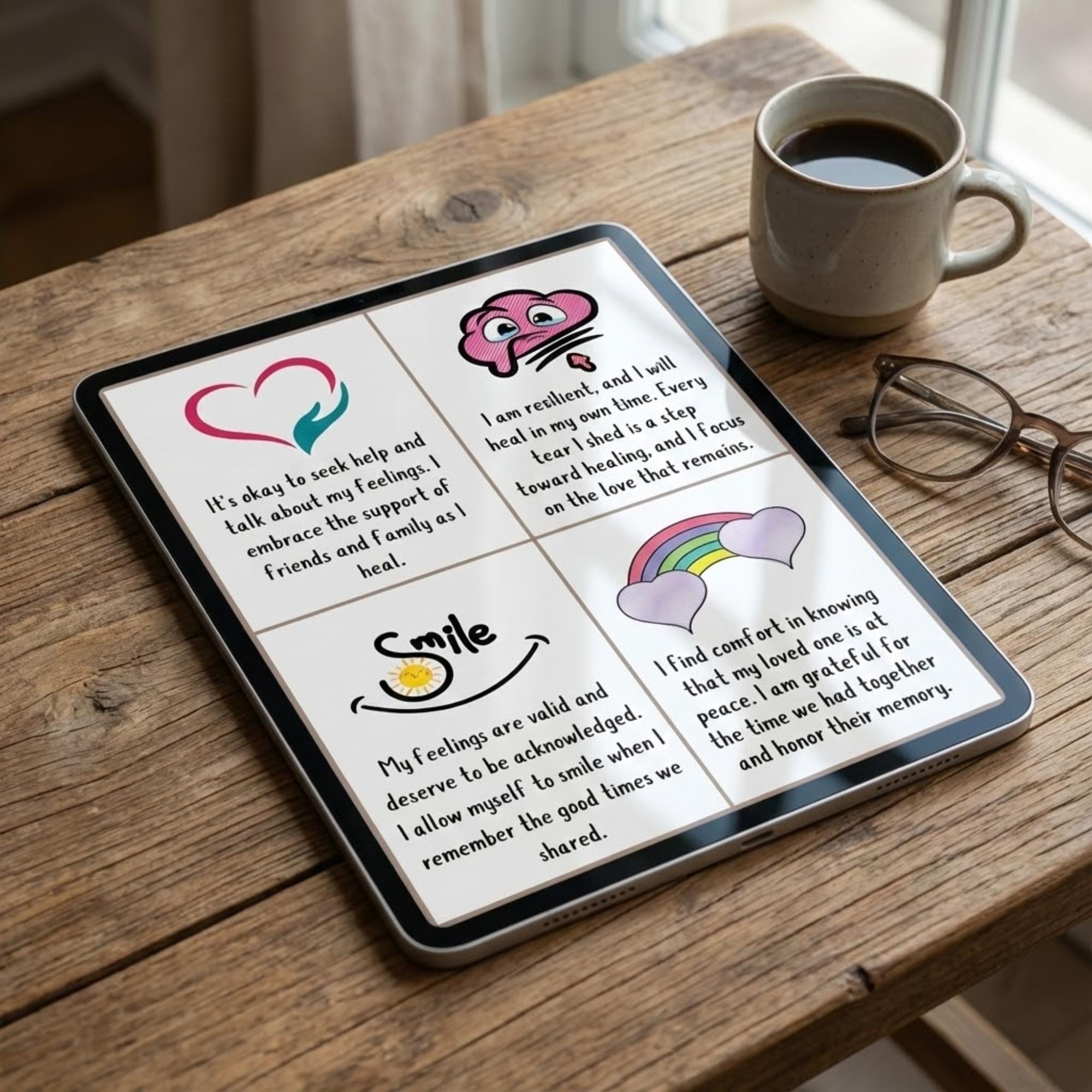 Grief and Loss Workbook Bundle, Bereavement Worksheets, Coping Skills ...