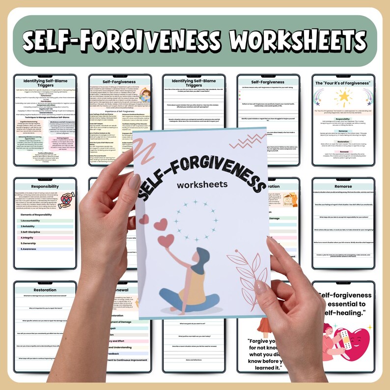 Self Worth Mega Bundle 200+ Worksheets | Self Esteem Workbook ...