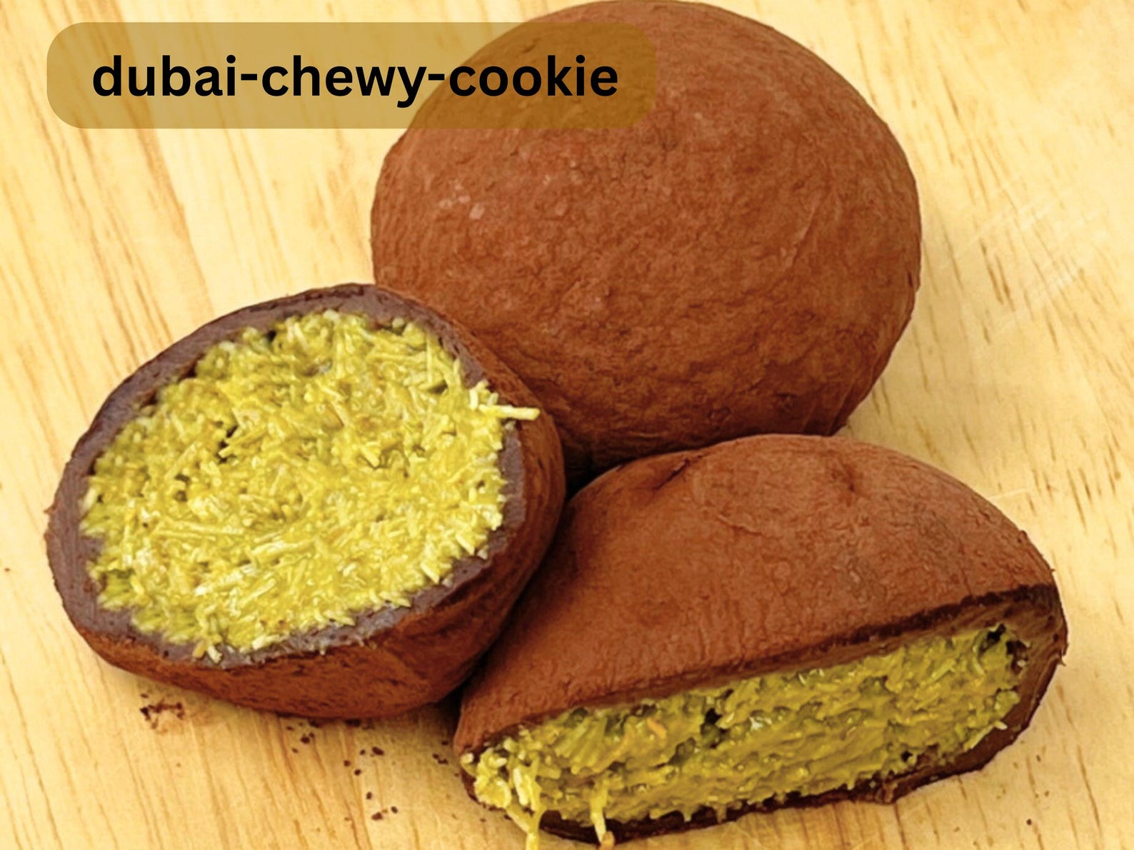 Chewy Dubai Chocolate Cookie Recipe | Gooey Pistachio Cream | Kataifi