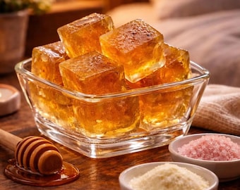 Receta de cubos de gelatina con miel para pacientes bariátricos / Postre saludable, snack bajo en carbohidratos (Descarga en PDF)