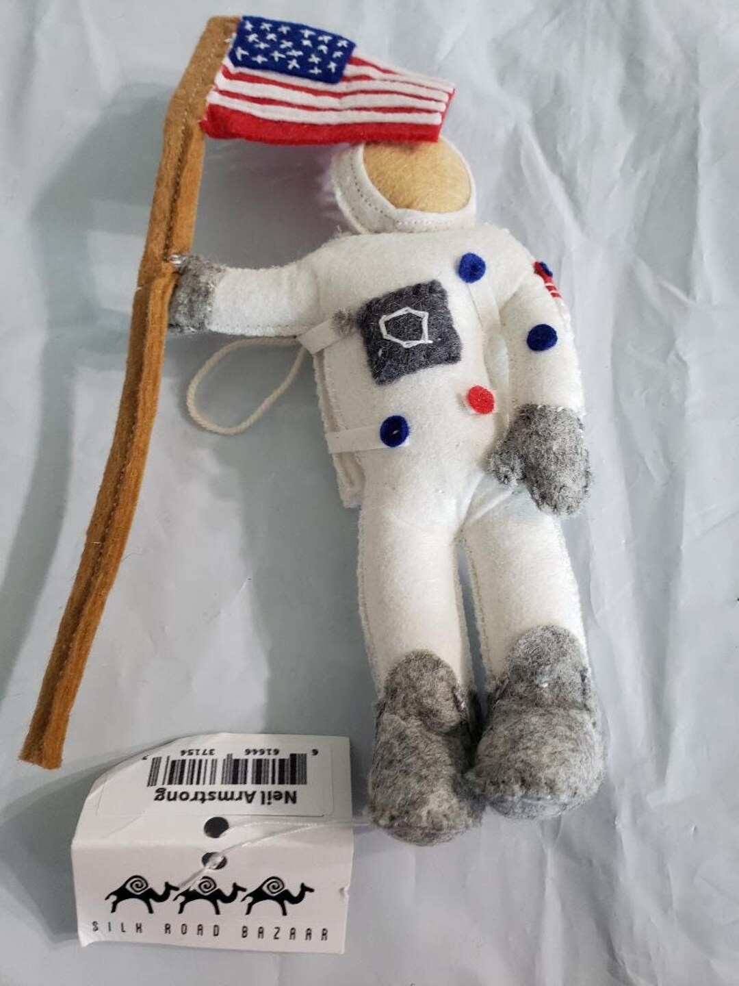 Neil Armstrong Ornament Hand Made Wool Felt Silk Road Bazaar Etsy