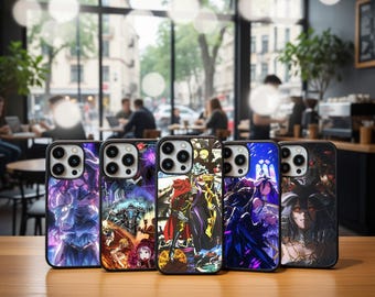 Funda para teléfono Overlord con diseño de Ainz Ooal Gown y Albedo Dragon, inspirada en iPhone 17 Pro, 17, 16, 15, 14, 13 y 12; Samsung S25, S24, S23 y Pixel 10.