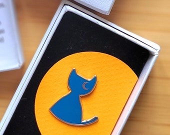 Pin's broche Adopteer een chat Bleu