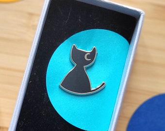 Pin's broche Adopteer een chat Noir