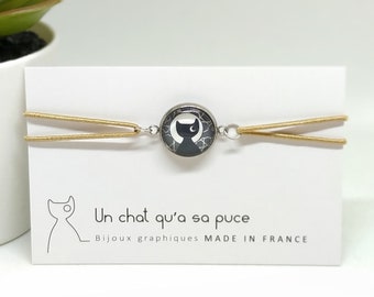 Bracelet Chat Noir Etsy