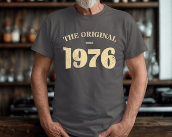 The Original Since 1976 Shirt, 50th Birthday Gift for Men, Vintage 1976 Shirt, Classic Rock Style Tee