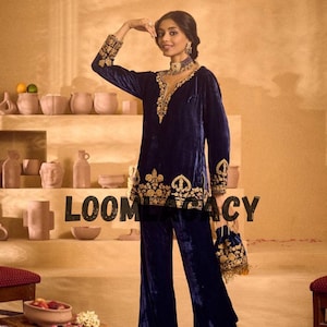 Winter Co-ord Set for Women • Stylish Top & Plazzo • Fully Stitched