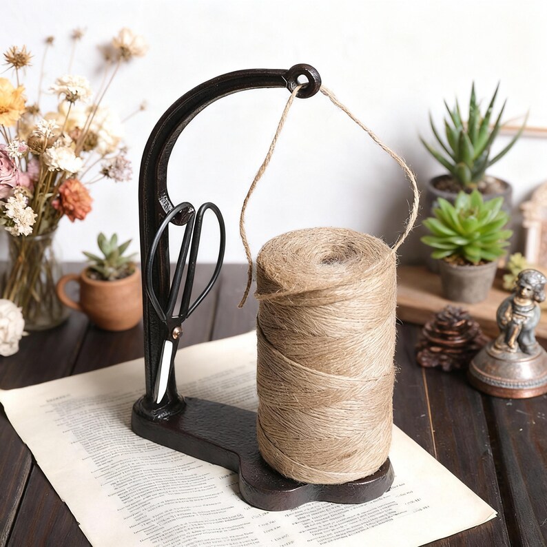 Antique Cast Iron String Holder, Rope Winder, General Store Decor - Etsy