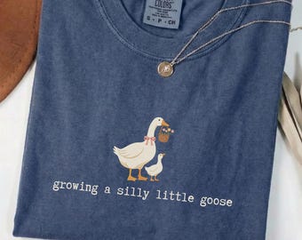 Growing a Silly Little Goose Shirt, Funny Pregnancy Gift for Expecting Mom