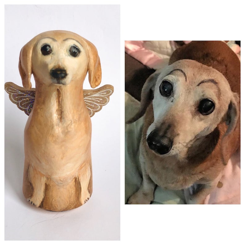 Custom Pet Portraits Custom Dog Figurine Pet Memorial Pet Loss Gift Dog Portrait Pet Figurine Dog Cake Topper Dog Lover gift image 3