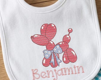 Diseño de bordado de perro con globo del 4 de julio, descarga digital del Día de la Independencia, Pes Dst Jef Vp3