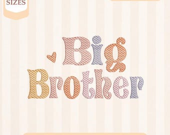 Big Brother broderidesign, lätt fyllning, snabbstygn, maskinbroderidesign, 4x4 5x7 broderi, direktnedladdning