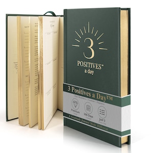 3 Positives a Day™: hardcover dankbaarheidsdagboek voor mindfulness, positiviteit, geluk en zelfzorg
