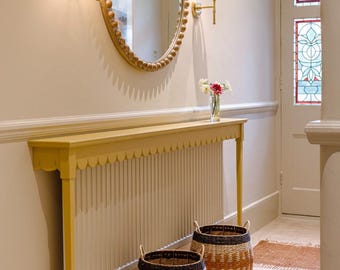 Scalloped console tables and radiator covers - Handmade in bespoke sizes and colours