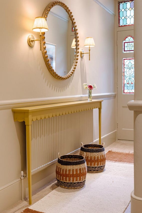 Scalloped console tables and radiator covers - Handmade in bespoke sizes and colours