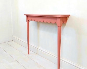 Scalloped Hallway Console Table | 15.5cm deep | 80.5cm long