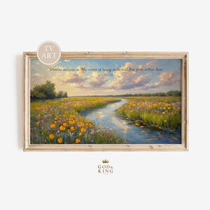 Rivers of Living Water Samsung Frame TV Art, John 7 Scripture Artwork for Frame TV (Digital Download) 132