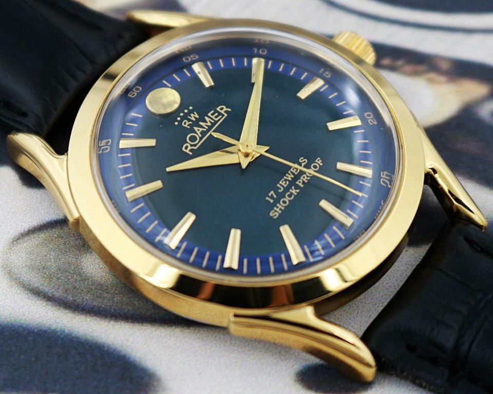 ROAMER anfibio 手巻き腕時計 ビンテージ ゴールド ROAMER anfibio 手巻き腕時計 ビンテージ ゴールド 【公式通販】
