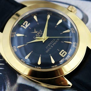 Montre Vintage Camy Genève Mécanique - Cadran Noir Carré - Suisse