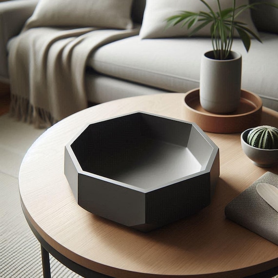 Minimalist Bowl – Modern Catchall Dish, Sculptural Table Accent, Entryway Organizer, Contemporary Home Decor